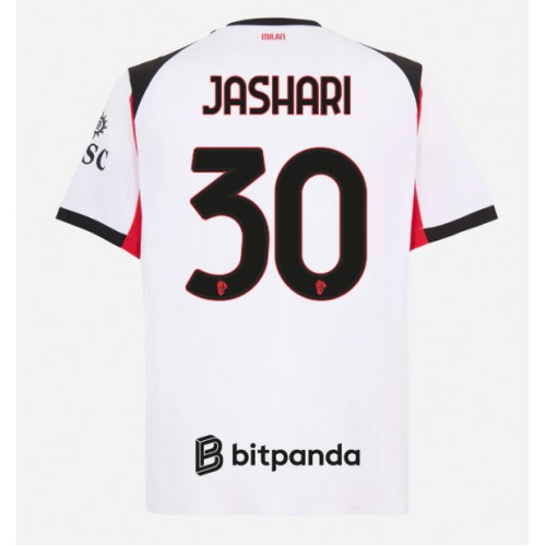 AC Milan Ardon Jashari #30 Bortatröja 2025-26 Kortärmad AC Milan Ardon Jashari #30 Bortatröja 2025-26 Kortärmad